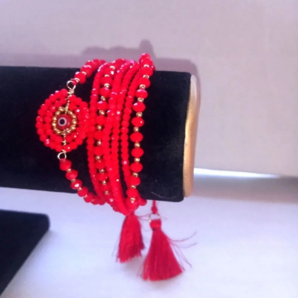 Mexican handmade glass beads bracelet ( box CE ) - Picture 1 of 2